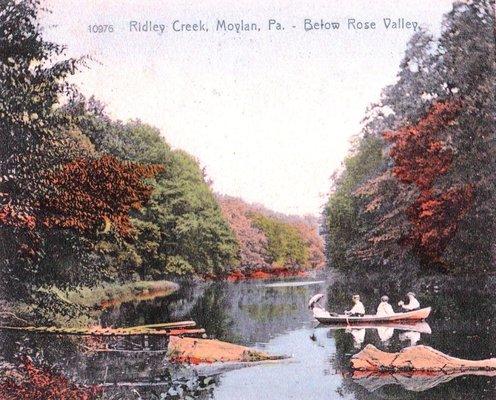 Moylan Rose Valley, Antique Postcard, 1906