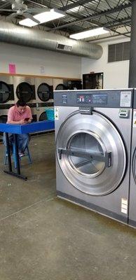 75 # washers have capacity to wash car and boat covers, big rugs up to 9X12, horse blankets