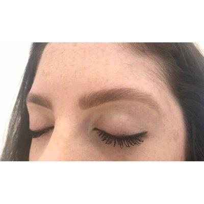 Brows waxed and shaped by Megan