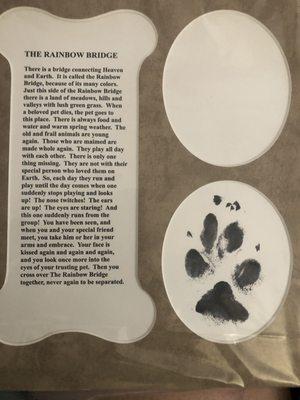 A poem and my girls paw print