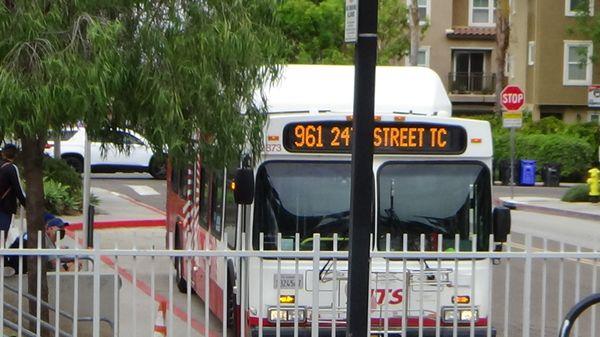 The 961 bus that you can catch at the 24th street trolley that you can catch at Encanto .