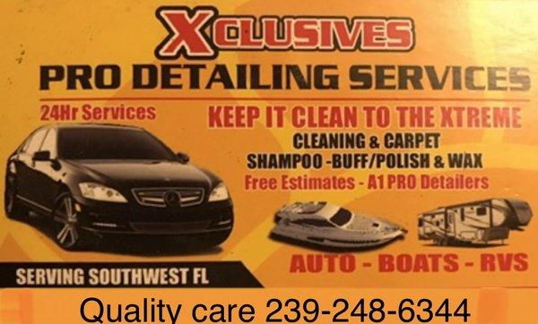 Your Quality detailing service