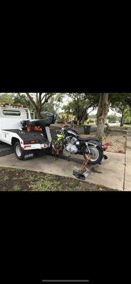 Motorcycle towing