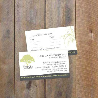 Utilizing their existing logo, we created a new updated business card for this Tualatin, Oregon based business.