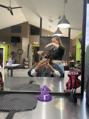 Hair cut in a updated & welcoming spa!