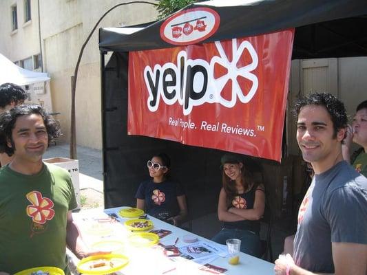 Saturday Morning at the Yelp Booth