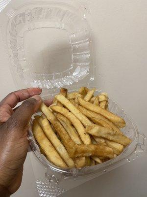 30 March 2023 -- KORE Seasoned Fries (Papas Fritas) - terrible with no seasoning ($5.99)