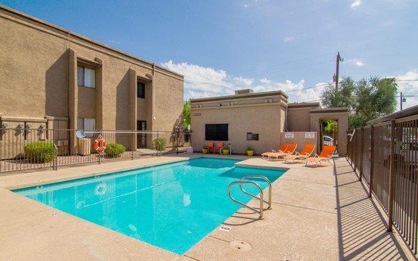 Residents enjoy our Sparkling pool.