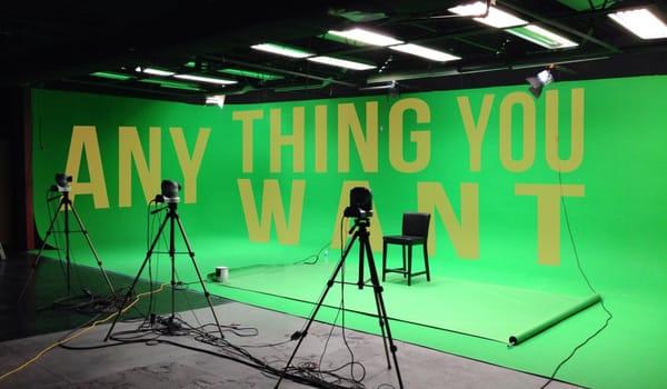 Giant Green Screen Studio has so much to offer. If you need a green screen to shoot your new promo, film, music video and more.