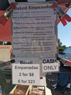 September 2022- bought beef & cheddar and Buffalo chicken empanadas