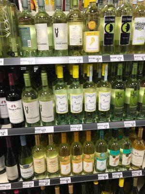 Nice selection of wine.