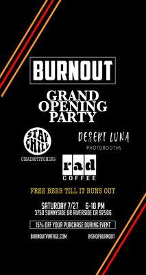 Grand opening party!