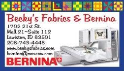 Becky's Fabrics & Bernina