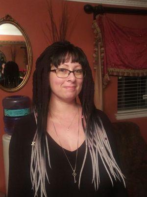 After Dread Extensions with wool dread !