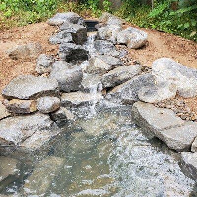 Small 5' waterfall into a pond