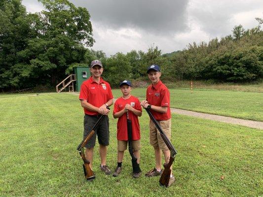 Great day shooting skeet.