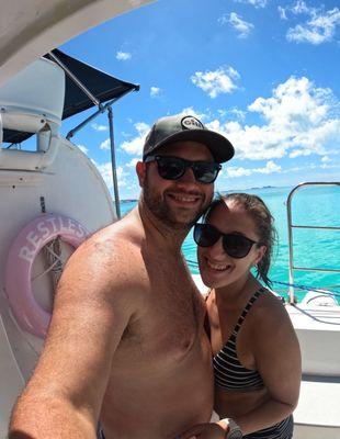 Selfie after snorkeling!