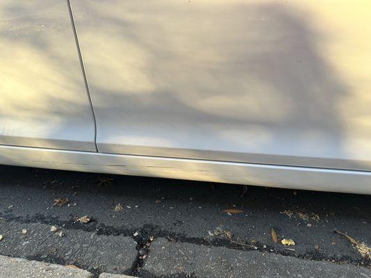 Damages my vehicle received.