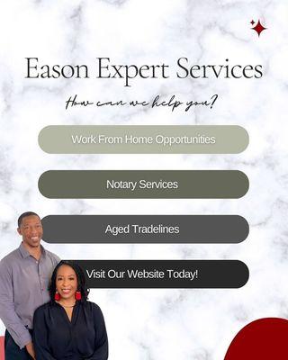 Hello! We are Marcus and Lequita Eason. We would love to be of service! Call us today 404-491-1490