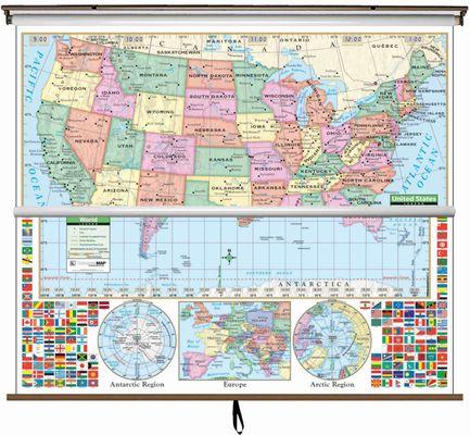 Pull Down Wall Maps