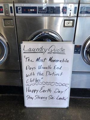 Laundry quote of the week