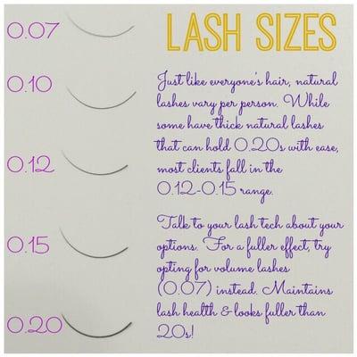 Because lash health and safety is our number one goal, we at The Lash and Brow Atelier do not carry any lashes heavier than 0.15s.