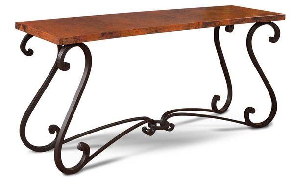 Laredo Copper Console Table