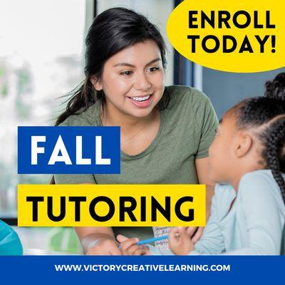 Get ahead! Sign your child up for Fall tutoring!