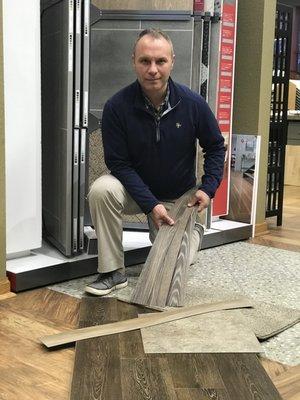 David is showing a few of our LVT selections