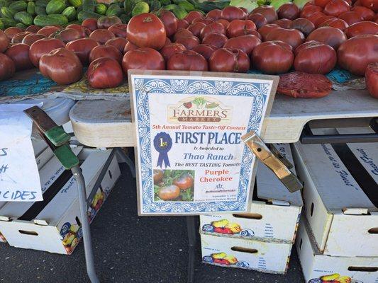 These heirloom tomatoes looked amazing