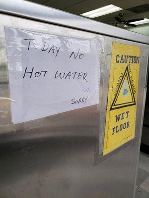 No hot water, ever