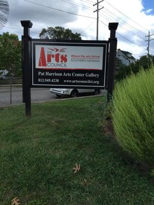 Arts council sign