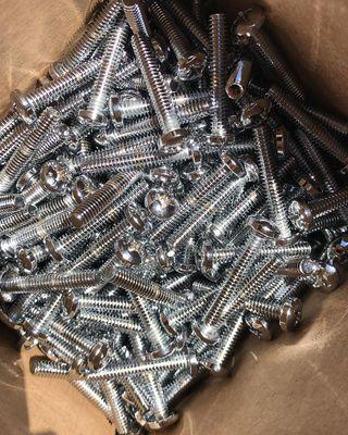 Clear Zinc plated hardware