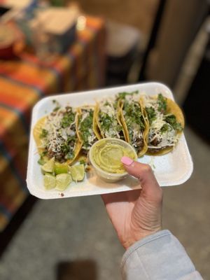 Beef street tacos