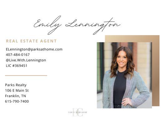 Emily Lennington - Parks Realty