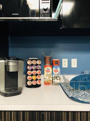 Coffee and tea station