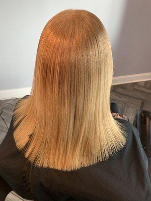 Blonde bone straight