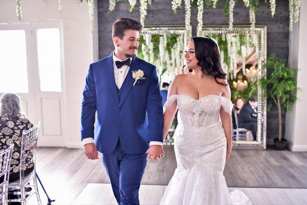 Wedding Dress Alteration: Beautiful and seamless work! Floral/lace added to bust to counter see through cleavage area. 10/10