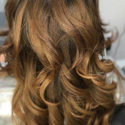 Balayage Application with Root Melt