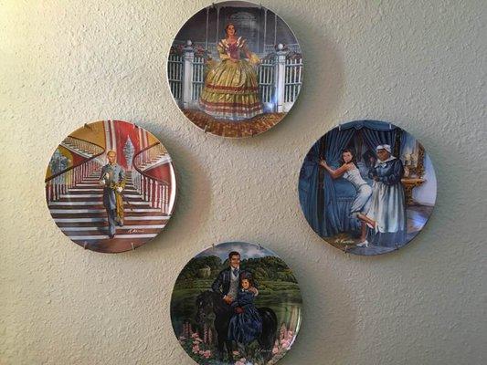 Gone With the Wind decorative wall plates