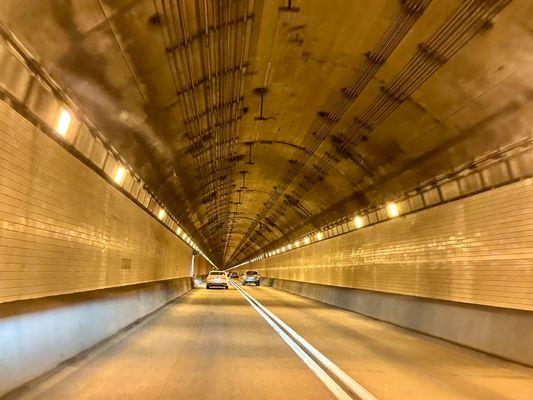 Interior of the inbound tunnel