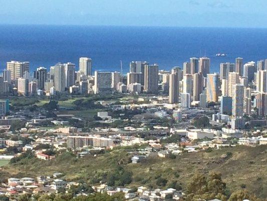 Honolulu Hawaii from Maunalani Circle.