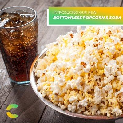 Introducing Bottomless Popcorn and Soda!