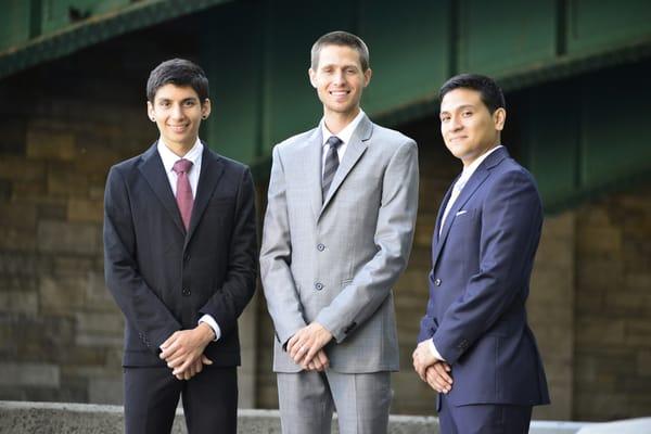 EduCoaches Arslan (left), Hammond (middle), and Miranda (left).