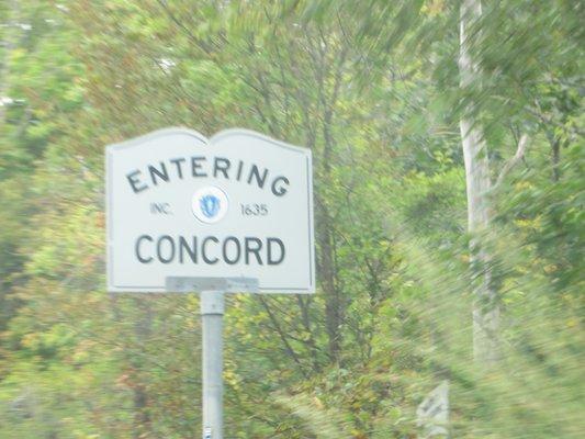 Entering Concord.