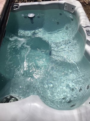 We sanitize hot tubs and maintain them to sparkle