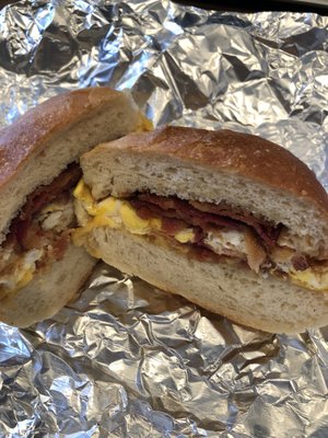 Bacon, egg, and cheese was very good!