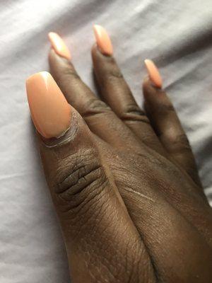 None shaped nails