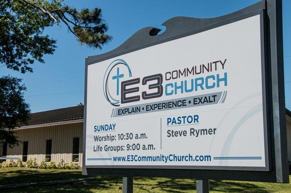 Join us on Sundays! We're on Pershing Ave. in Orlando, and you can't miss our sign out front!