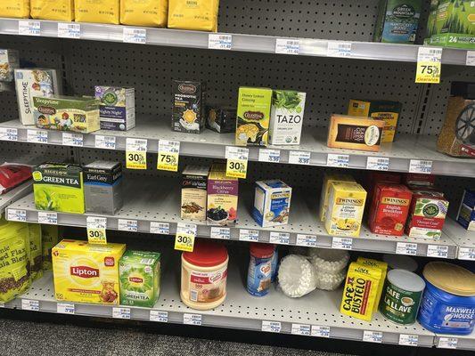 Tea selection